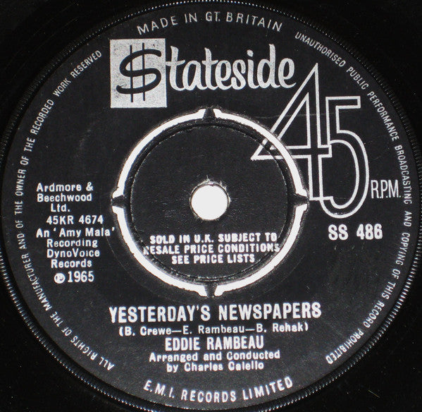 Eddie Rambeau : The Train (7", Single)
