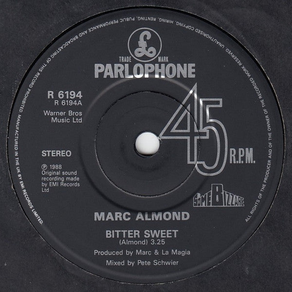 Marc Almond : Bitter-Sweet (7", Single)