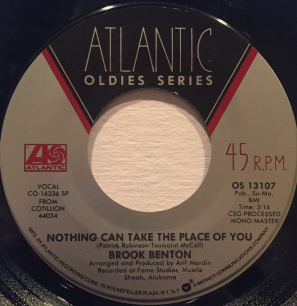 Brook Benton : Rainy Night In Georgia / Nothing Can Take The Place Of You (7", RE)