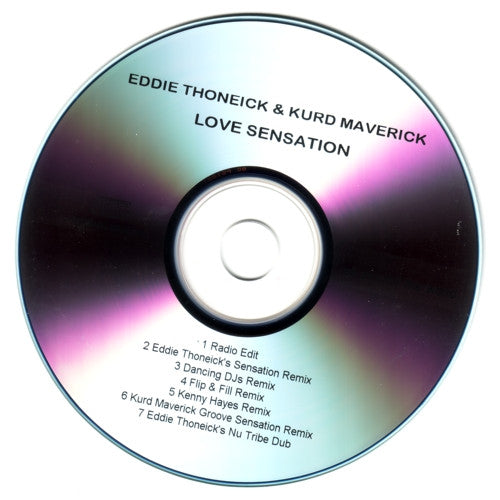 Eddie Thoneick & Kurd Maverick : Love Sensation (CDr, Promo)