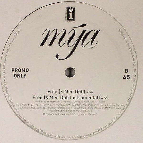 Mya : Free (X-Men Remixes) (12", Promo)