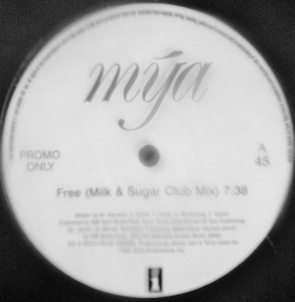 Mya : Free (Milk & Sugar Remixes) (12", Promo)