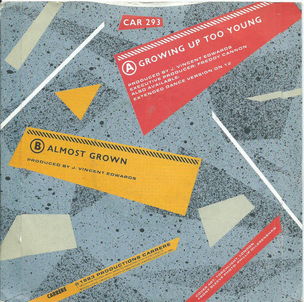 St Clair Palmer : Growing Up Too Young (7")