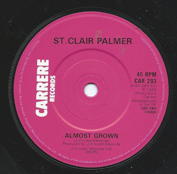St Clair Palmer : Growing Up Too Young (7")