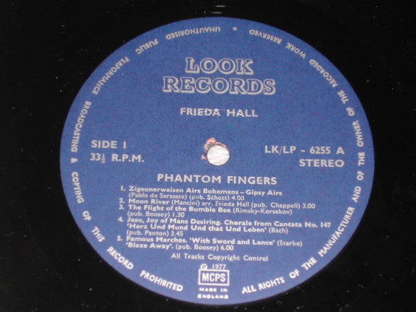 Frieda Hall : Phantom Fingers Of Frieda Hall (LP, Album)