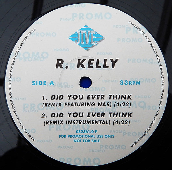 R. Kelly : Did You Ever Think (12", Promo)
