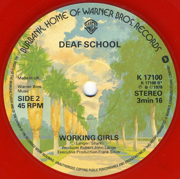 Deaf School : Thunder & Lightning (7", Single, Ltd, Red)
