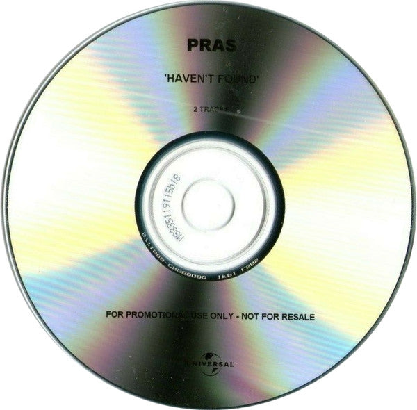 Pras Michel : Haven't Found (CDr, Single, Promo)
