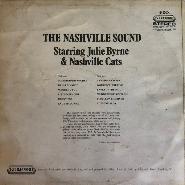 Julie Byrne (2) & The Nashville Cats : The Nashville Sound (LP)