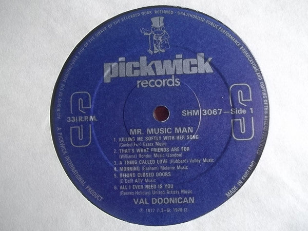 Val Doonican : Mr. Music Man (LP, Comp)