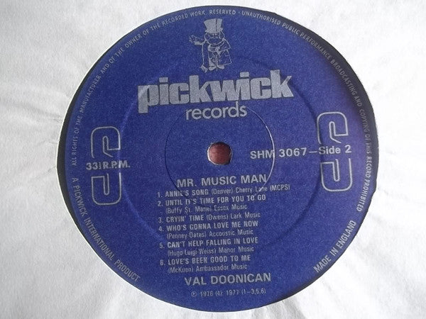 Val Doonican : Mr. Music Man (LP, Comp)