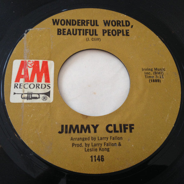 Jimmy Cliff : Wonderful World, Beautiful People / Waterfall (7", Single, Styrene, Mon)