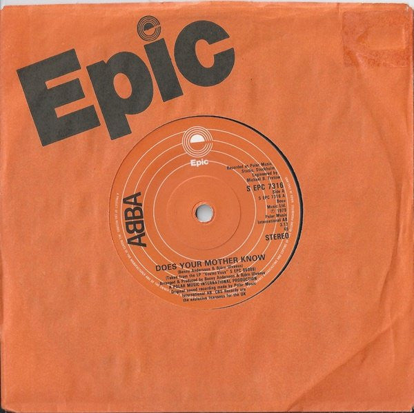 ABBA : Does Your Mother Know (7", Single)