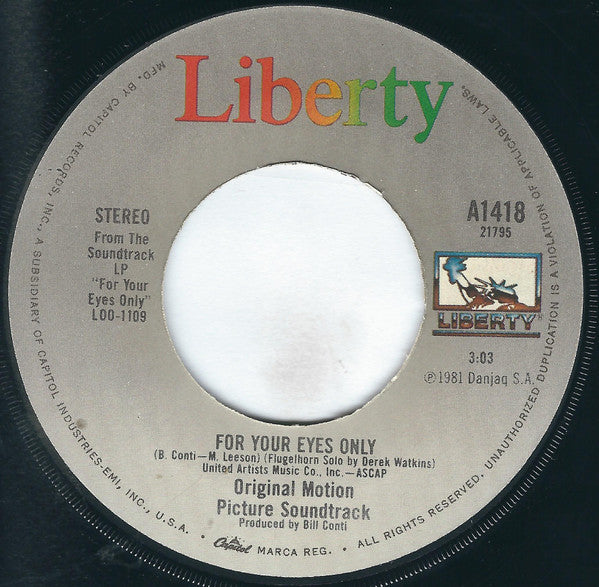Sheena Easton : For Your Eyes Only (7", Single, Jac)