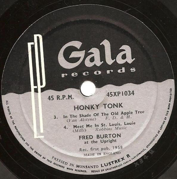 Fred Burton (2) : Honky Tonk (7", EP)