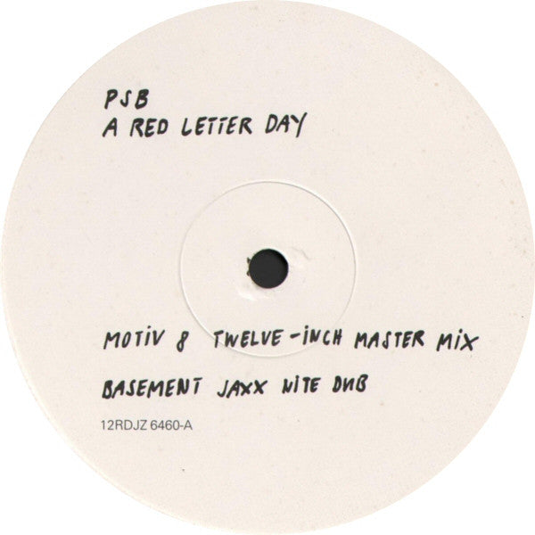 Pet Shop Boys : A Red Letter Day (12", Promo)