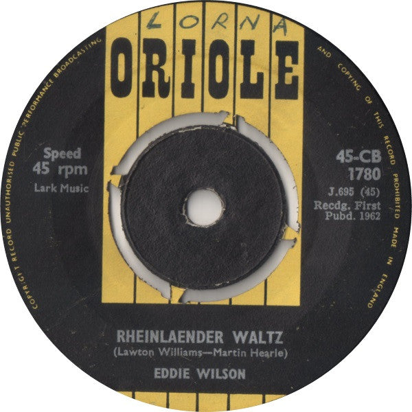 Eddie Wilson (2) : Dankeschoen-Bitteschoen-Wiedersehn / Rheinlaender Waltz (7")