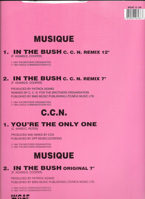 Musique : In The Bush (12")