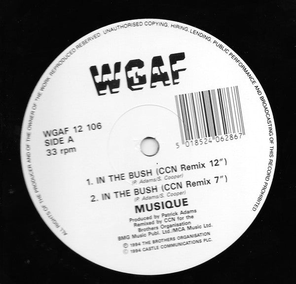 Musique : In The Bush (12")