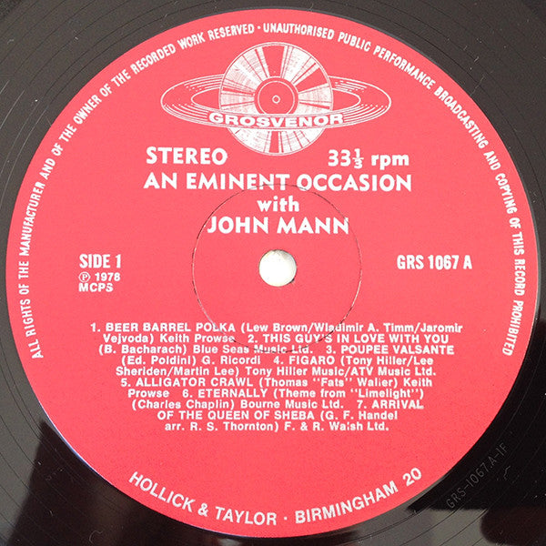 John Mann (2) : An Eminent Occasion (LP)
