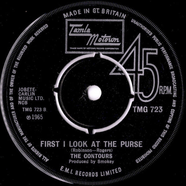 The Contours : Just A Little Misunderstanding (7", Single, 4-P)