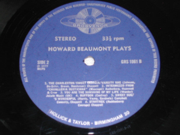 Howard Beaumont : Howard Beaumont Plays (LP)
