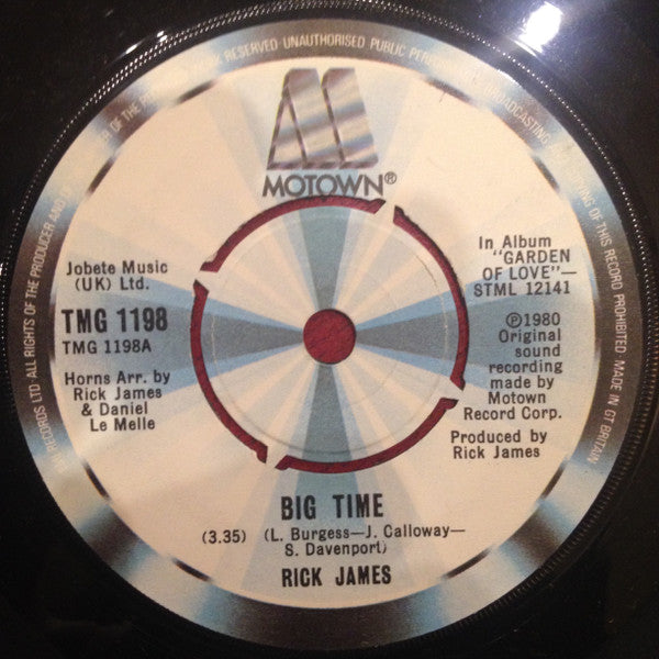 Rick James : Big Time (7", Single, Pus)