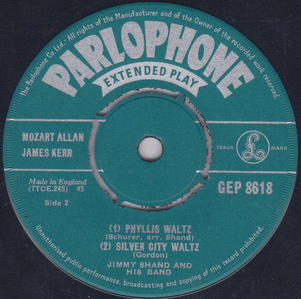 Jimmy Shand And His Band : A Swirl Of The Kilt (7", EP)