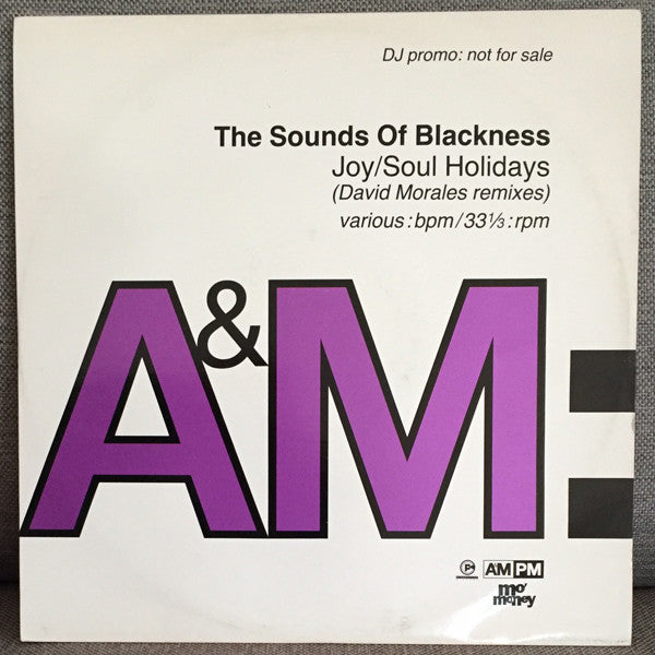 Sounds Of Blackness : Joy / Soul Holidays (David Morales Remixes) (12", Promo)