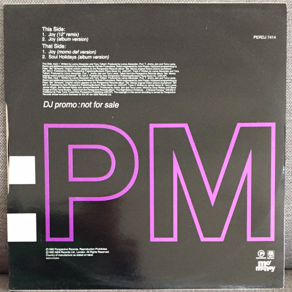 Sounds Of Blackness : Joy / Soul Holidays (David Morales Remixes) (12", Promo)