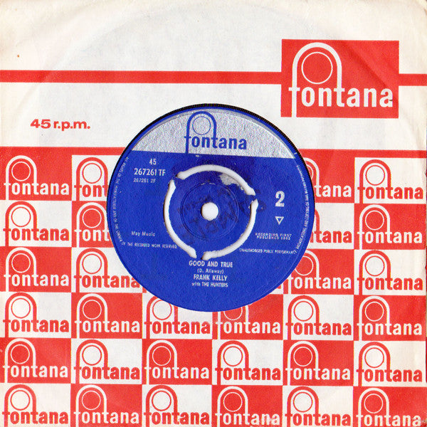 Frank Kelly (7) With The Hunters : I Saw Linda Yesterday (7", Single, 3 P)