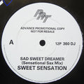 Sweet Sensation (2) : Sad Sweet Dreamer (12", Promo)