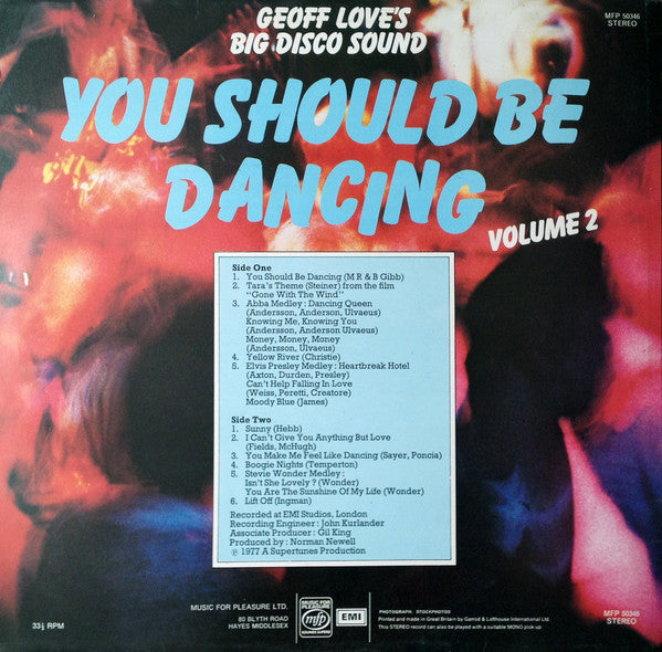 Geoff Love's Big Disco Sound : You Should Be Dancing - Volume 2 (LP)