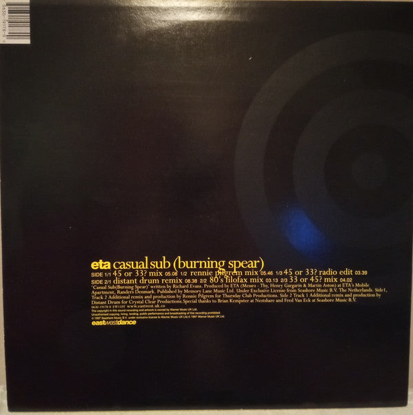 ETA : Casual Sub (Burning Spear) (12")
