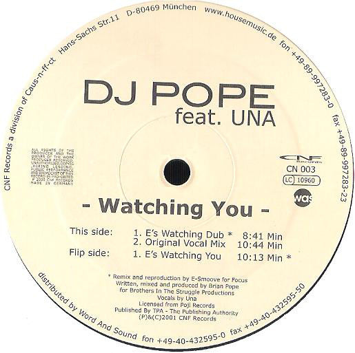 DJ Pope : Watching You (12")