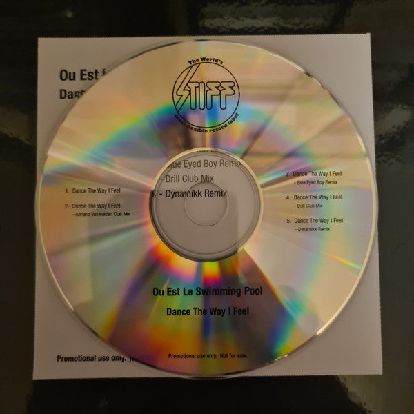 Où Est Le Swimming Pool : Dance The Way I Feel (CDr, Single, Promo)