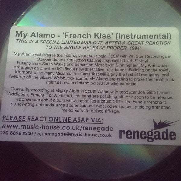 My Alamo : French Kiss (CDr, Single, Promo, TP)