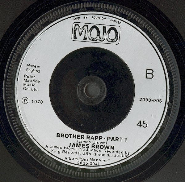 James Brown : Hey America !  (7", Single, Inj)