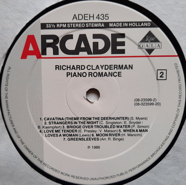 Richard Clayderman : Piano Romance (LP, Comp)