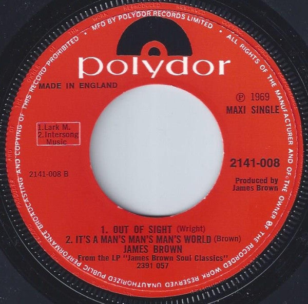 James Brown : Papa's Got A Brand New Bag / Out Of Sight / It's A Man's Man's Man's World (7", Maxi)