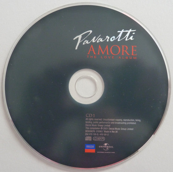 Luciano Pavarotti : Amore - The Love Album (2xCD, Album, Comp)