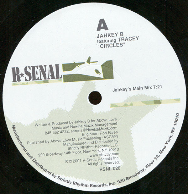 Jahkey B Featuring Tracey (2) : Circles (12")