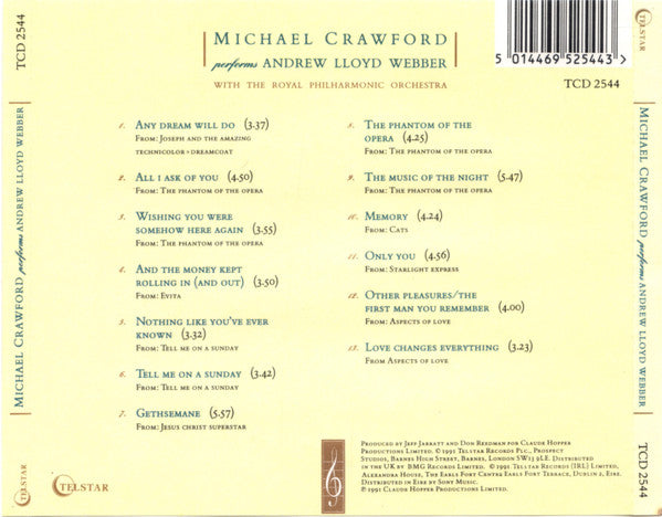 Michael Crawford : Michael Crawford Performs Andrew Lloyd Webber (CD, Album)