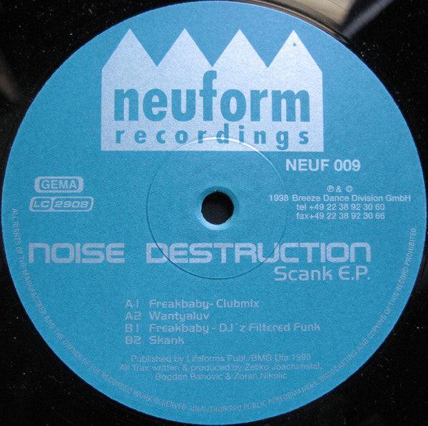 Noise Destruction : Scank E.P. (12", EP)