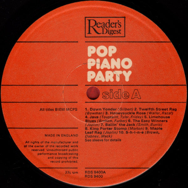 Various : Pop Piano Party (LP, Comp)