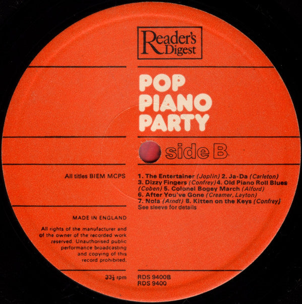 Various : Pop Piano Party (LP, Comp)