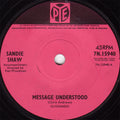 Sandie Shaw : Message Understood (7", Single, RE, Sol)