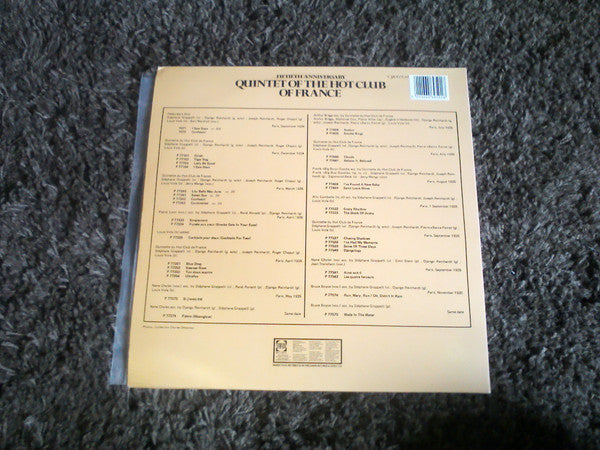 Quintette Du Hot Club De France, Django Reinhardt, Stéphane Grappelli : Fiftieth Anniversary (2xLP, Comp)