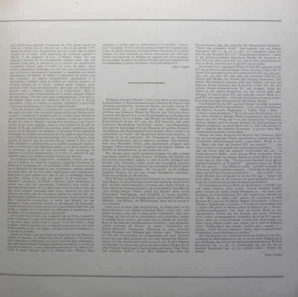 Murray Perahia - Wolfgang Amadeus Mozart, English Chamber Orchestra : Mozart Concerti N° 24. C Minor / C-moll / Ut Mineur, K.491 / N° 14. E Flat / Es-dur / Mi Bémol, K.449 (LP, Album)