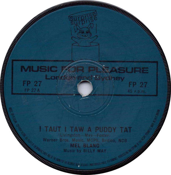 Tweetie Pie / Bugs Bunny : I Taut I Taw A Puddy Tat / I'm Glad That I'm Bugs Bunny (7", Single, Blu)